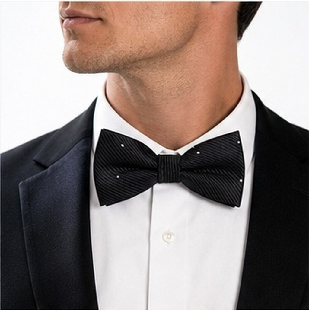 Bow Tie Pre Tied - 10 unidades de gravatas de poliéster
