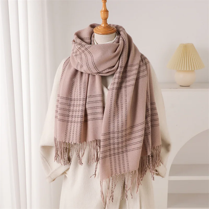 Woven Scarf Blanket - Cachecol de Inverno com Franjas para