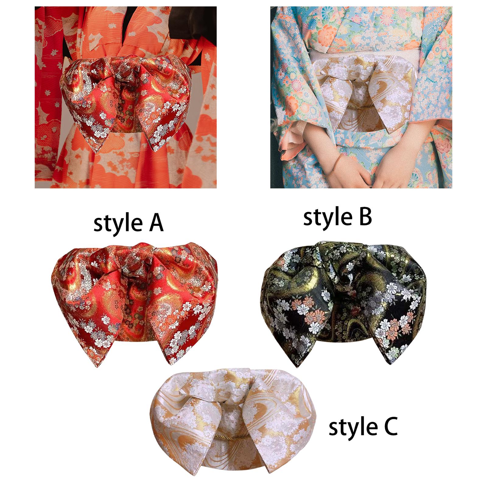 Bow Tie Pre Tied - Cinto Obi tradicional japonês para mulheres,