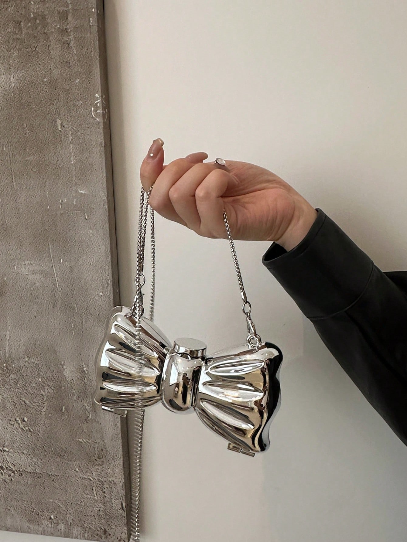 Mini bolsa de mão decorada com - Tie Clip Silver avaliação e preço