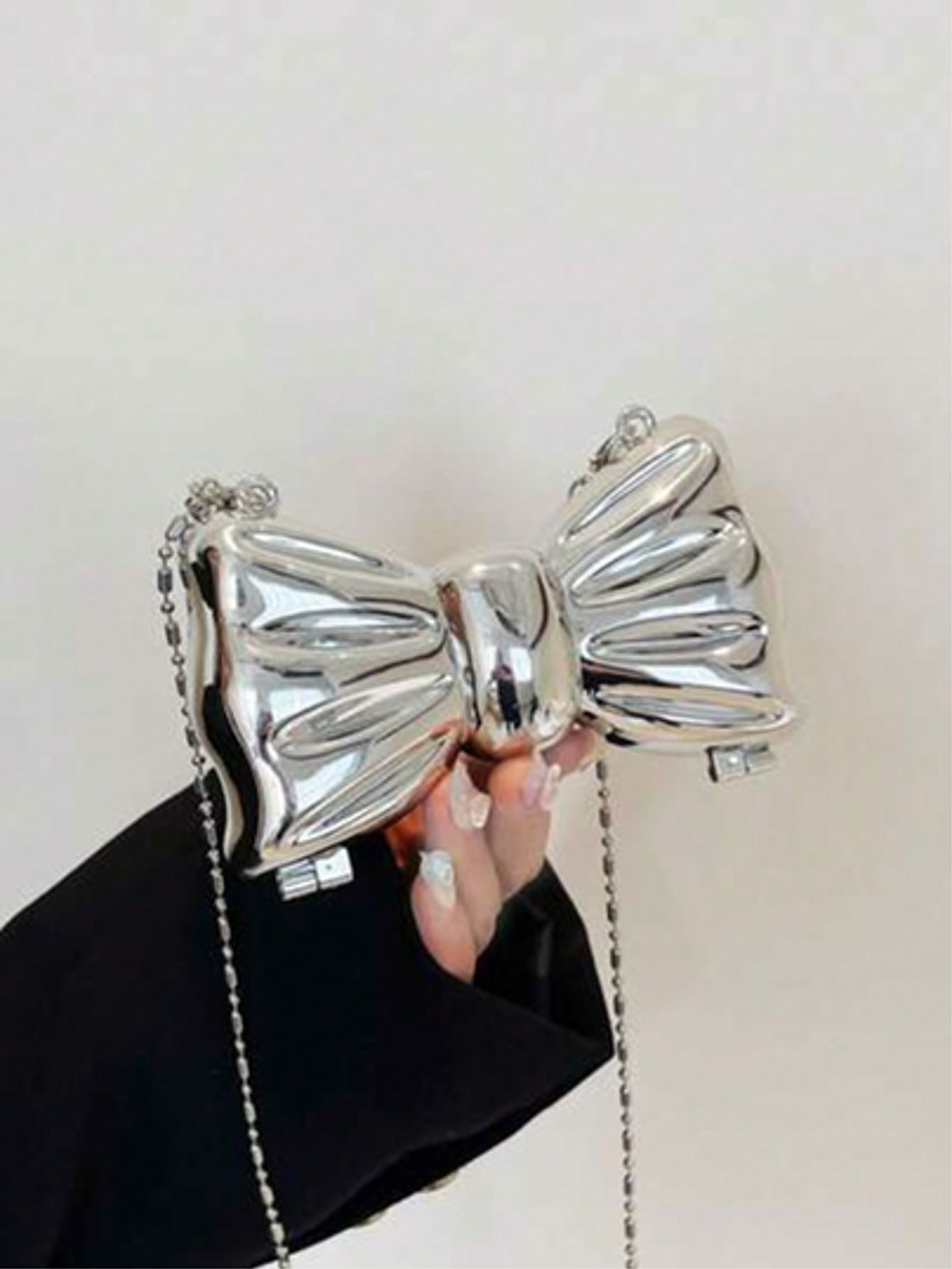 Mini bolsa de mão decorada com - Tie Clip Silver avaliação e preço