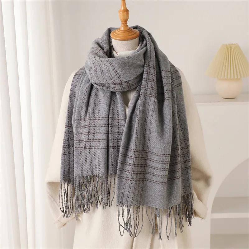 Cachecol de Inverno com Franja - Woven Scarf Blanket avaliação e preço