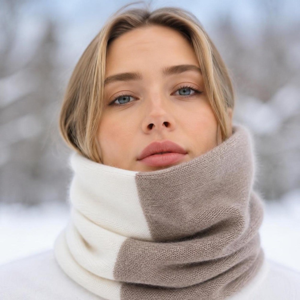 Cachecol Infinito de Cores Com - Infinity Scarf Knit avaliação e preço