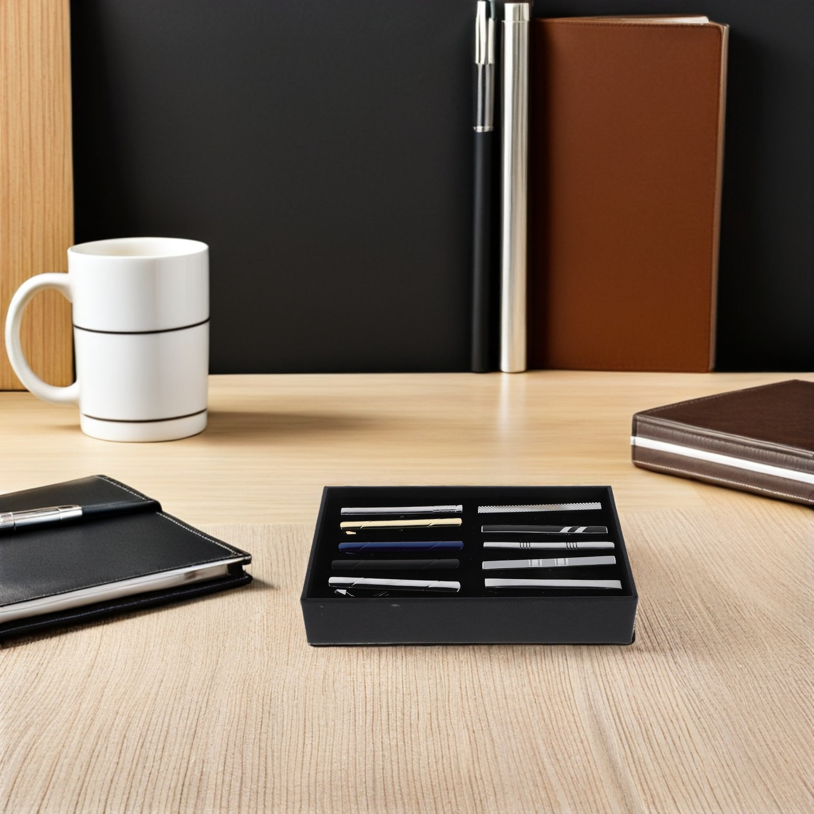 Conjunto de 10 prendedores de  - Tie Bar Set Gift avaliação e preço