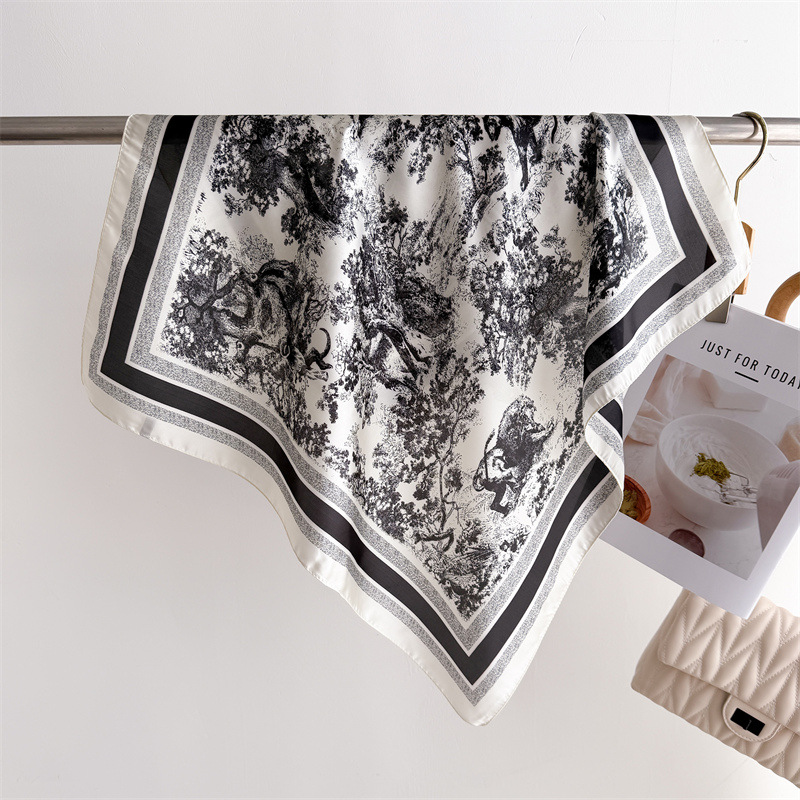 Luxo selva impresso cachecóis  - Face Scarf Mask avaliação e preço