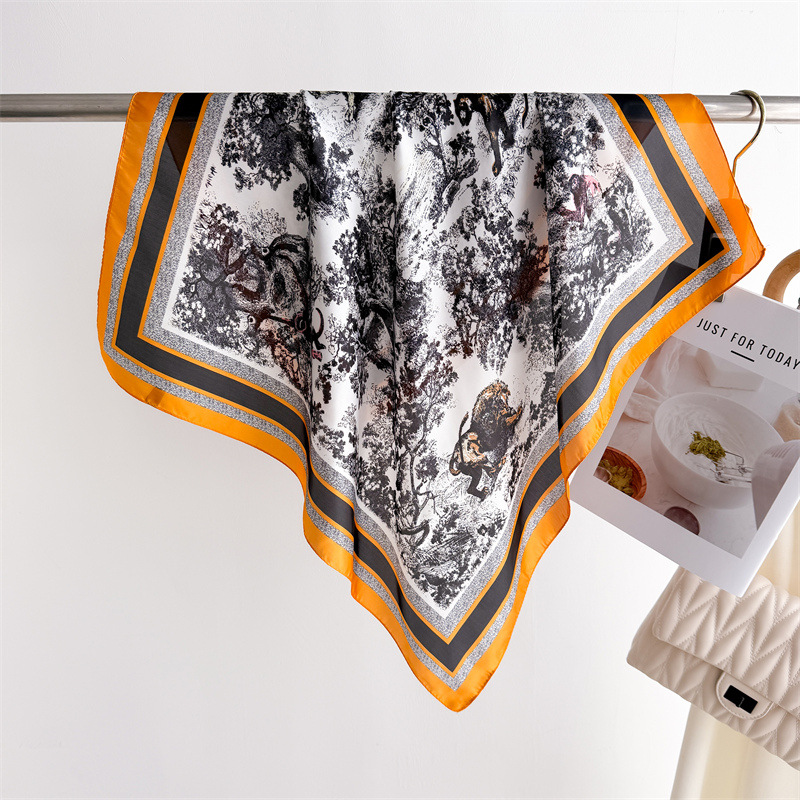 Luxo selva impresso cachecóis  - Face Scarf Mask avaliação e preço