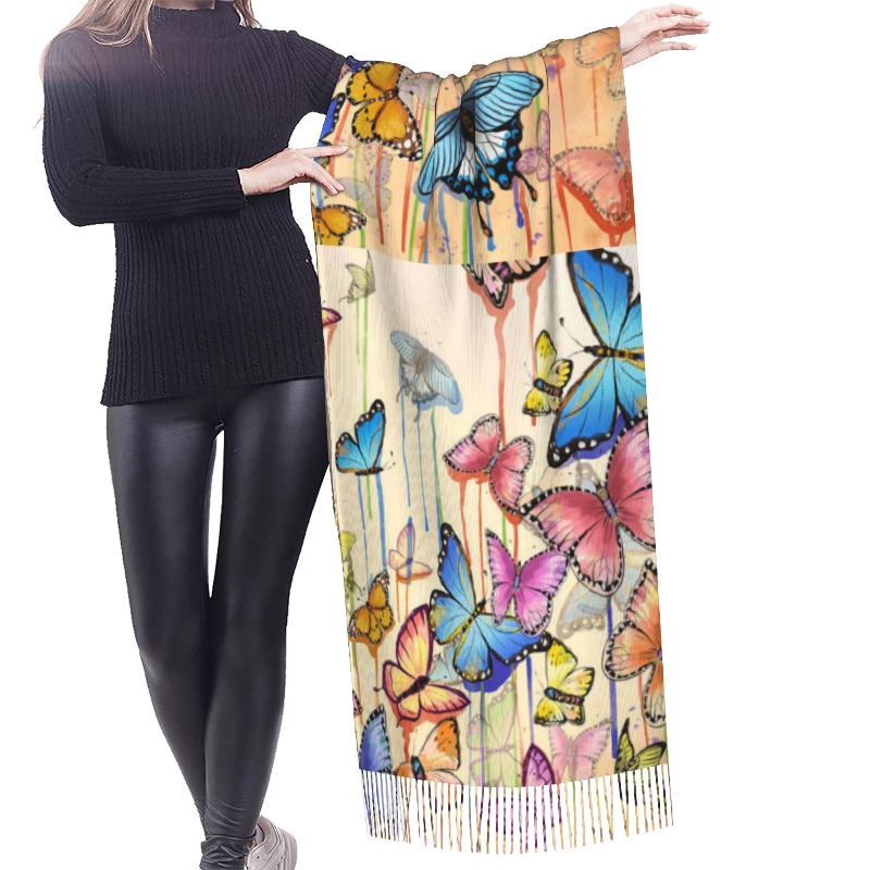 Cachecol de Cashmere de Invern - Woven Scarf Blanket avaliação e preço