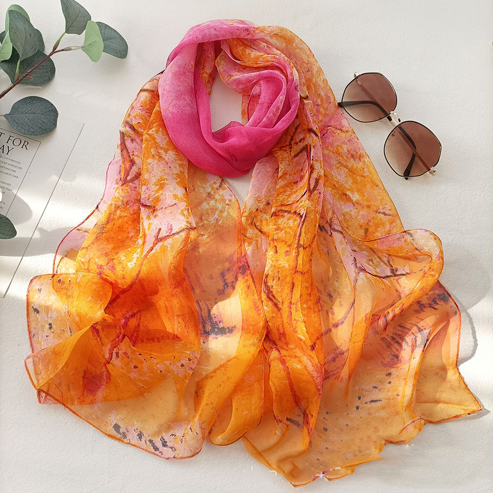 Lenço chiffon com design de ár - Face Scarf Mask avaliação e preço
